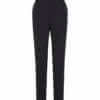 Womens Bandless Elastic Waist Pant-Slate