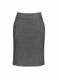 Womens Panelled Skirt with Rear Split-Grey