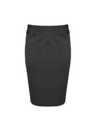 Womens Skirt with Rear Split-Charcoal
