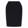 Womens Bandless Pencil Skirt-Black
