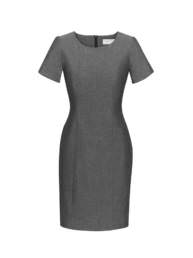 Womens Short Sleeve Dress-Grey