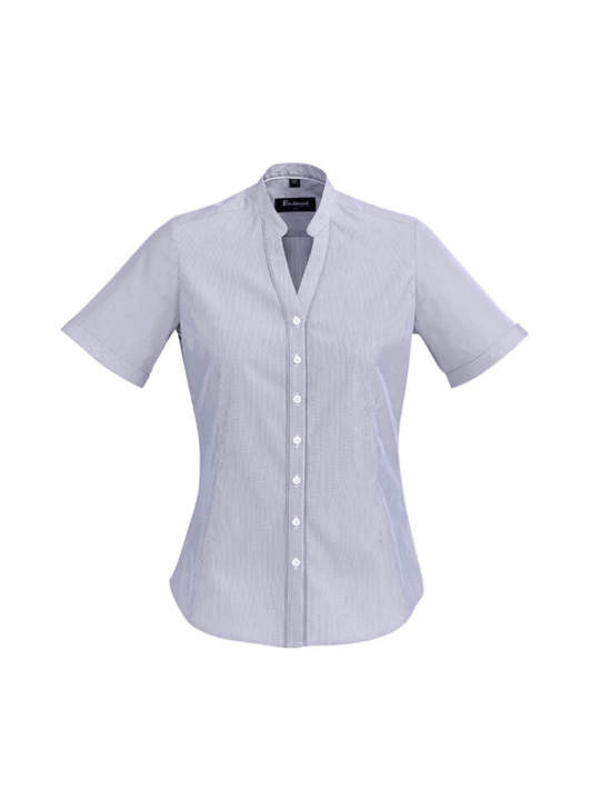 Womens Bordeaux Short Sleeve Shirt-Patriot Blue