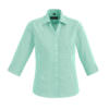 Womens Hudson 3/4 Sleeve Shirt-Dynasty Green