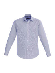 Mens Hudson Long Sleeve Shirt-Patriot Blue