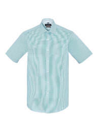 Mens Newport Short Sleeve Shirt-Eden Green