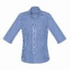 Womens Springfield 3/4 Sleeve Shirt-French Navy