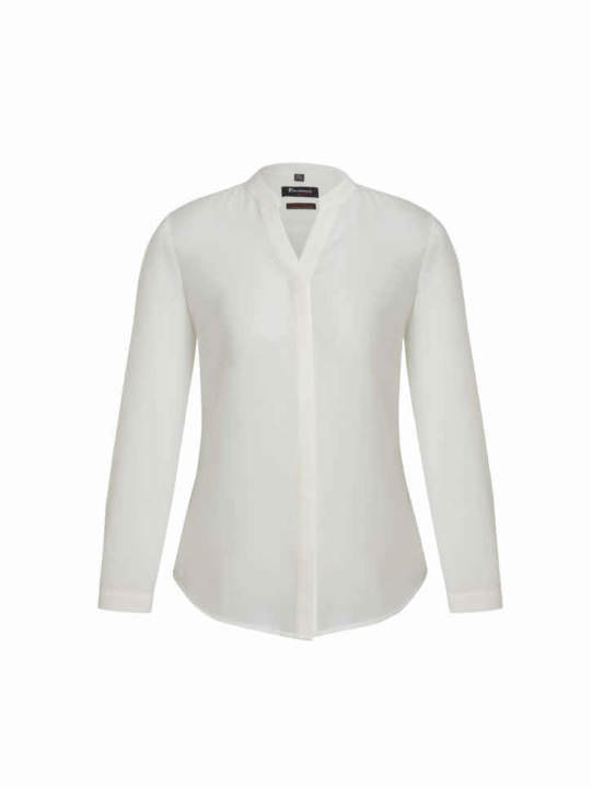 Womens Juliette Plain Blouse-Ivory