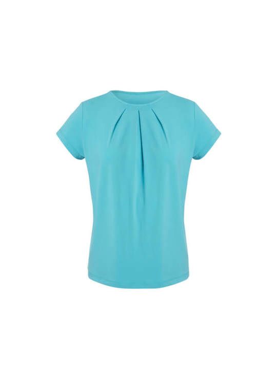 Womens Blaise Top-Aqua