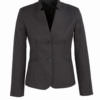 Womens Short Jacket with Reverse Lapel-Charcoal