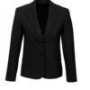 Womens Short-Mid Length Jacket-Black