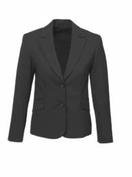 Womens Short-Mid Length Jacket-Charcoal