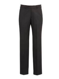 Mens Flat Front Pant Stout-Charcoal