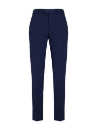 Mens Slim Fit Flat Front Pant Stout-Marine