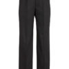 Mens One Pleat Pant Stout-Charcoal