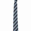 Mens Wide Contrast Stripe Tie-Alaskan Blue