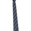 Mens Wide Contrast Stripe Tie-Patriot Blue