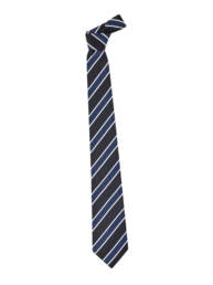 Mens Wide Contrast Stripe Tie-Patriot Blue