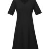 Womens Siena Extended Sleeve Dress-Slate