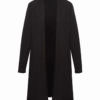 Womens Chelsea Long Line Cardigan-Black