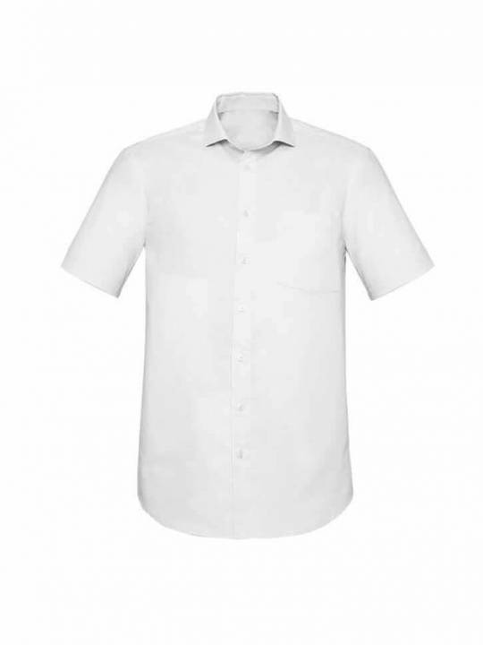 Mens Charlie Classic Fit S/S Shirt-White
