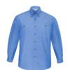 Mens Wrinkle Free Chambray Long Sleeve Shirt