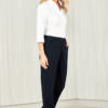 Womens Comfort Waist Straight Leg Pant-Navy