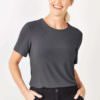 Womens Soft Jersey T-Top-Charcoal