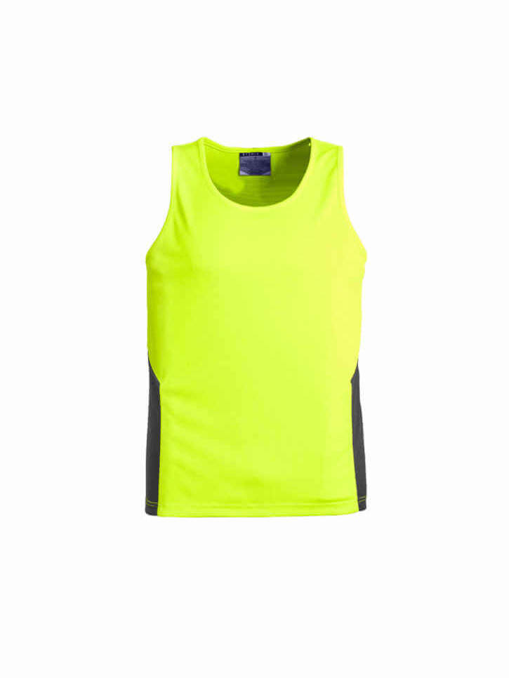 Unisex Hi Vis Squad Singlet-yellow