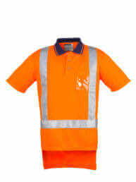 Mens TTMC-W17 Short Sleeve Polo-orange