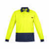 Mens Comfort Back L/S Polo-yellow