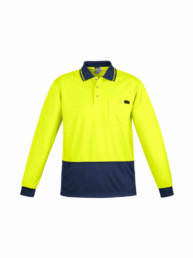 Mens Comfort Back L/S Polo-yellow