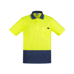 Mens Comfort Back S/S Polo-yellow