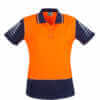 Womens Hi Vis Zone Polo-orange