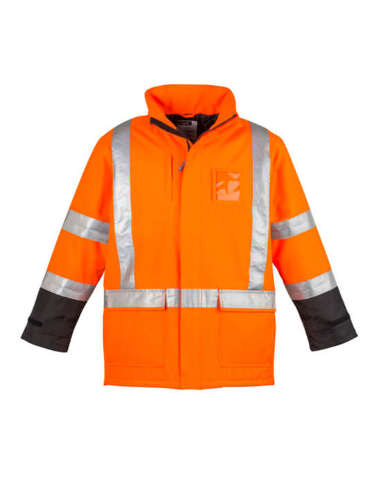 Mens TTMC-W17 Quilted Lined Storm Jacket-orange