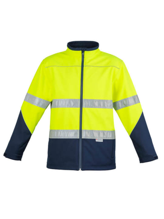 Unisex Hi Vis Soft Shell Jacket-yellow