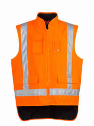 Mens TTMC-W17 Fleece Lined Vest-orange