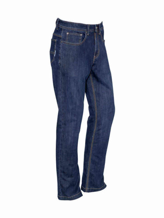 Mens Stretch Denim Work Jeans-navy