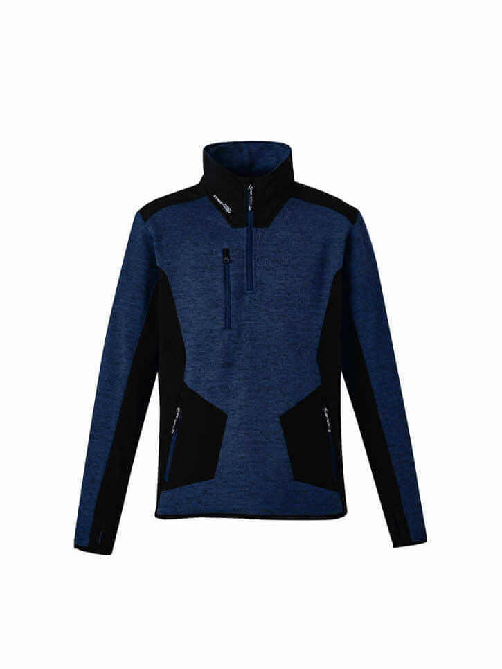 Unisex Streetworx Reinforced 1/4 Zip Pullover-navy