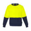 Unisex Hi Vis Crew Sweatshirt-yellow