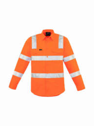 Mens Bio Motion Vic Rail Shirt-orange