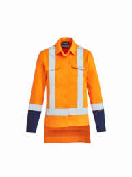 Womens TTMC-W17 Drill Work Shirt-orange