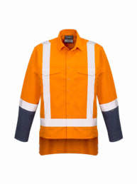 Mens Rugged Cooling TTMC-W17 Work Shirt-orange