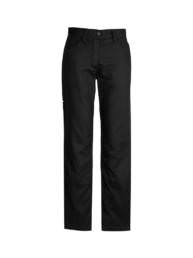 Womens Plain Utility Pant-black