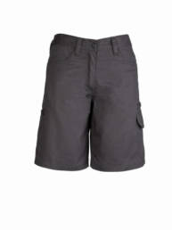 Womens Plain Utility Short-charcoal