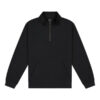 Quarter Zip Sweater Black_Front