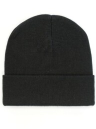 B101R Recycled Roll Up Beanie - Black